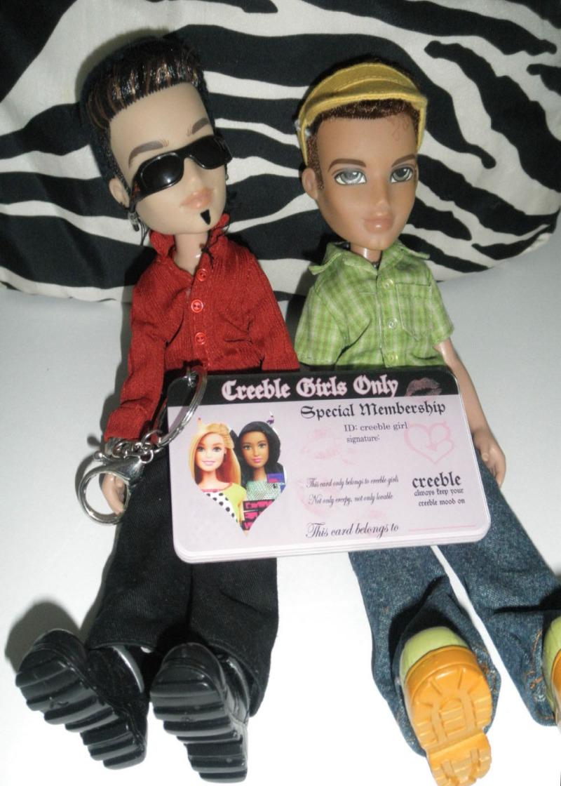 creeble girls only keyring