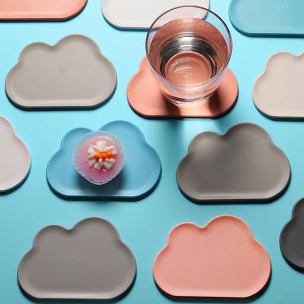 퀄리 구름 티코스터 홈카페 컵받침 감성 인테리어 업사이클링 6P 세트