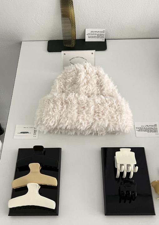 fur beanie (2color)