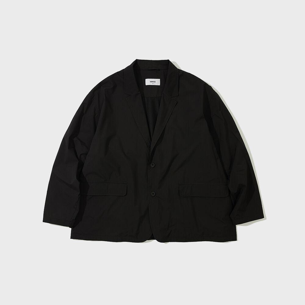 Tuck Sleeve Blazer Black