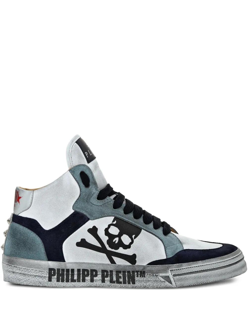Philipp Plein 하이탑 스니커즈 | 화이트 | FARFETCH KR