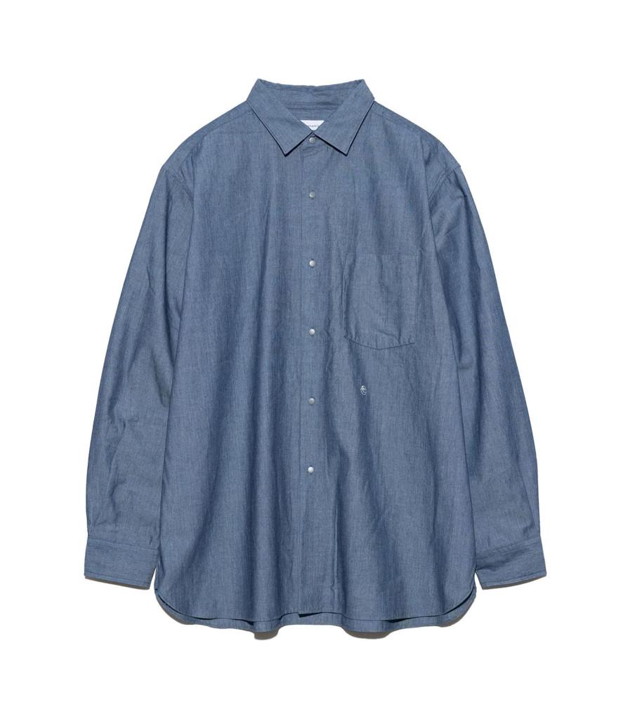나나미카 nanamica 23FW Regular Collar Chambray Shirt 레귤러 카라 샴브레이 셔츠 SUGF359