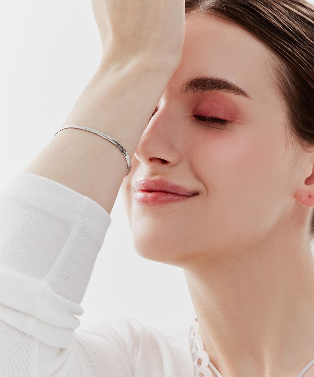 스네이크체인 뱀줄 데일리 팔찌 4mm