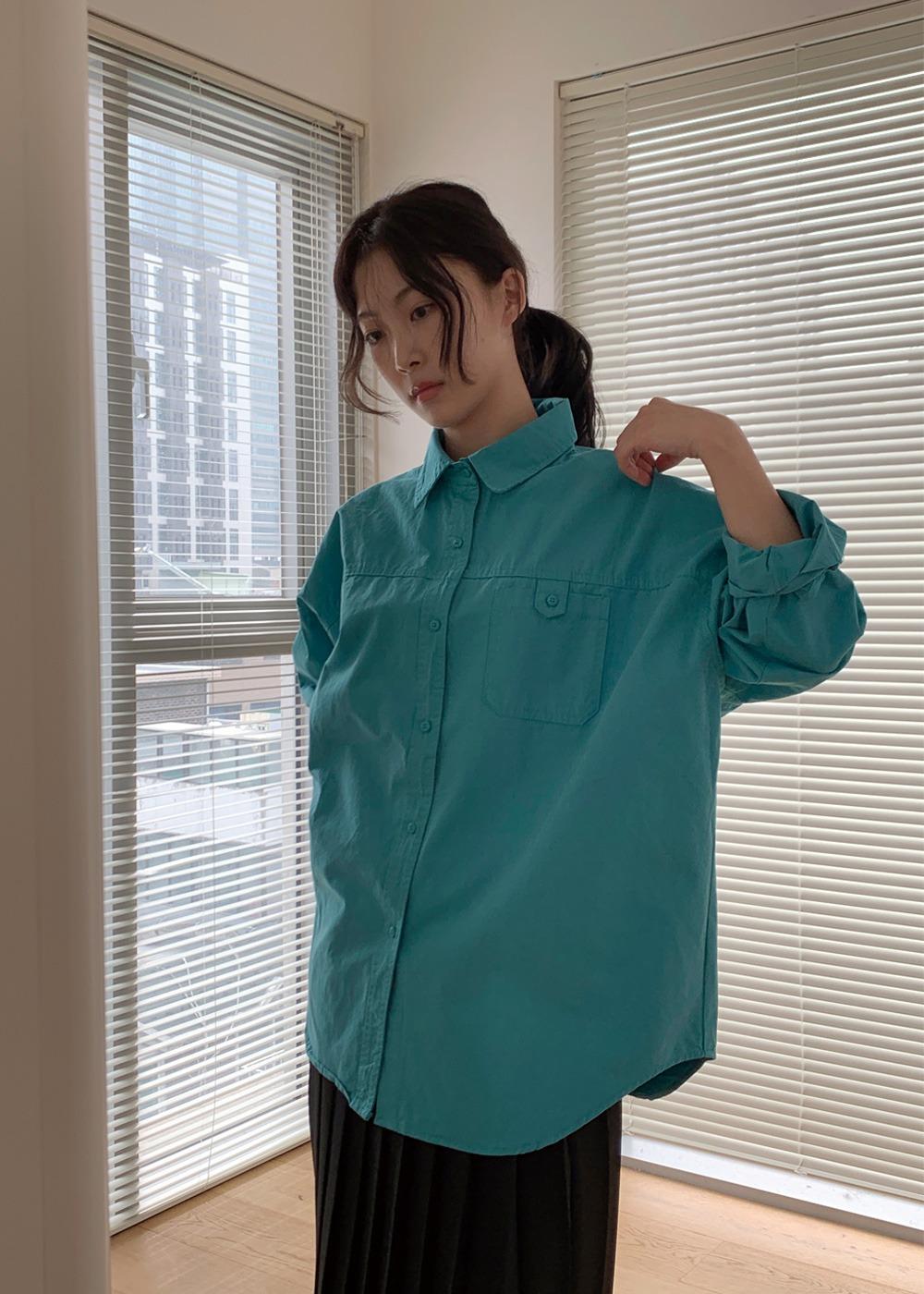 Cotton pocket button shirts