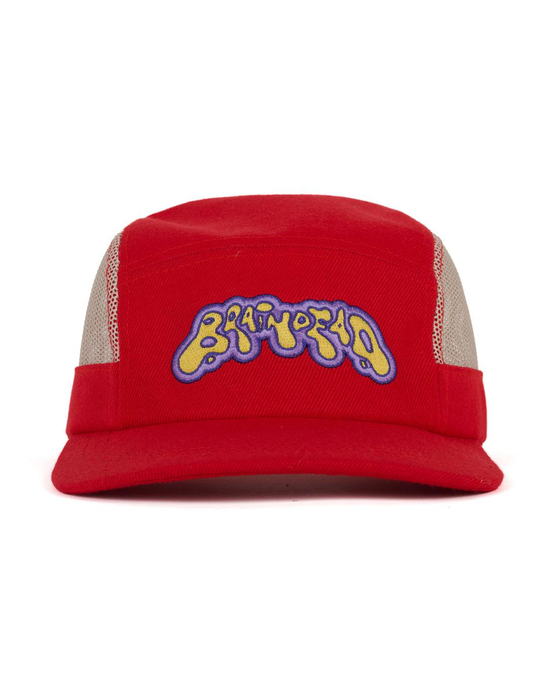 Mesh Panel Camp Hat - Red - OS