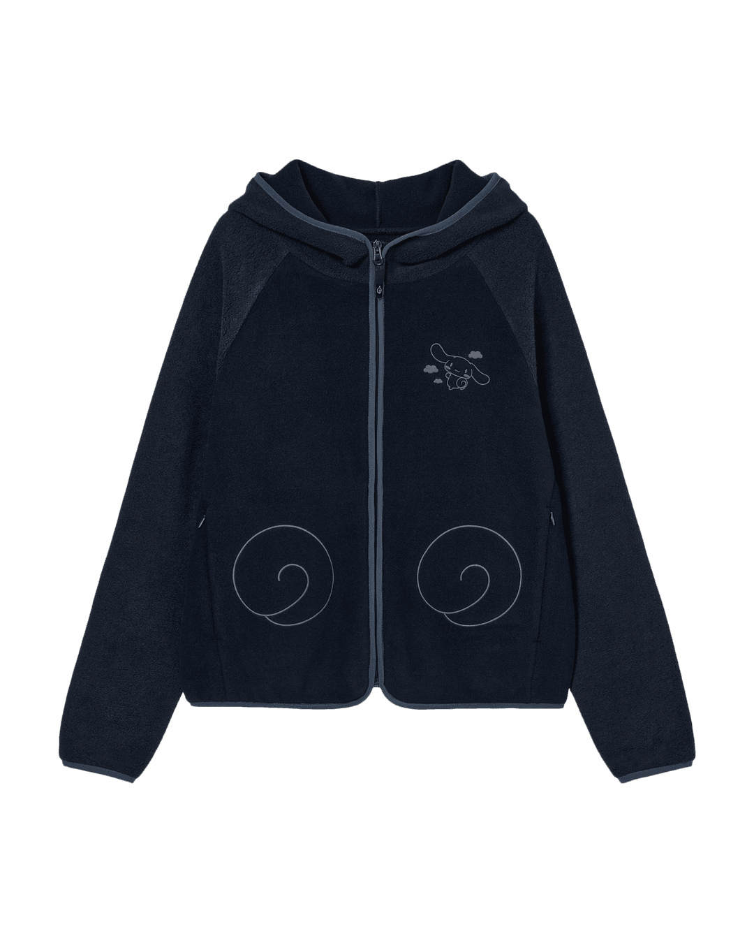 [12/26 예약발송] CINNAMOROLL FLEECE HOODIE ZIP UP [NAVY]