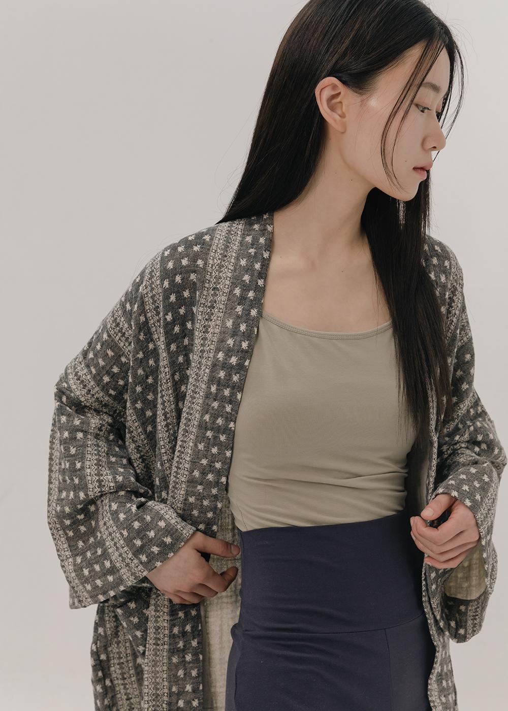 Natural cotton robe - 2colors