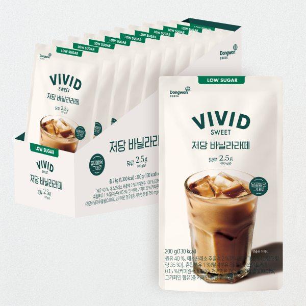비비드스위트 저당 바닐라라떼 200g x 10개입