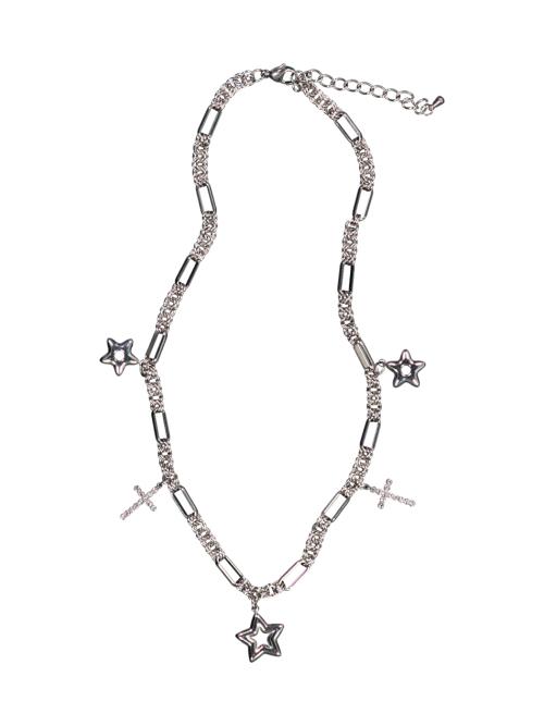 STAR CROSS NECKLACE / SILVER