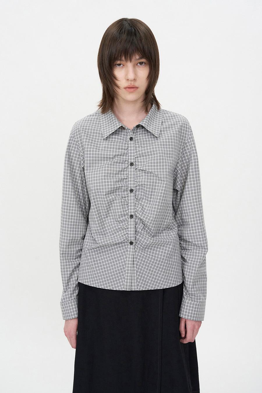 체크 셔링 셔츠 GREY CHECK