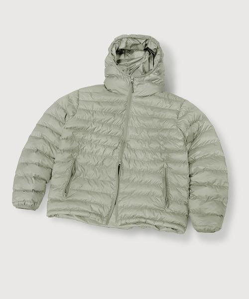 미니멀 경량 후디드 패딩 자켓 _Olive