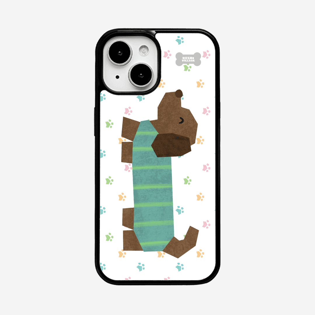 PUPPY WHITE case (glass bumper)
