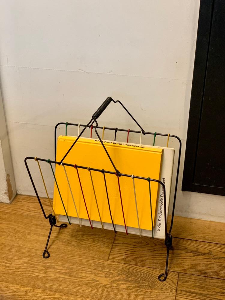 빈티지 와이어 매거진랙