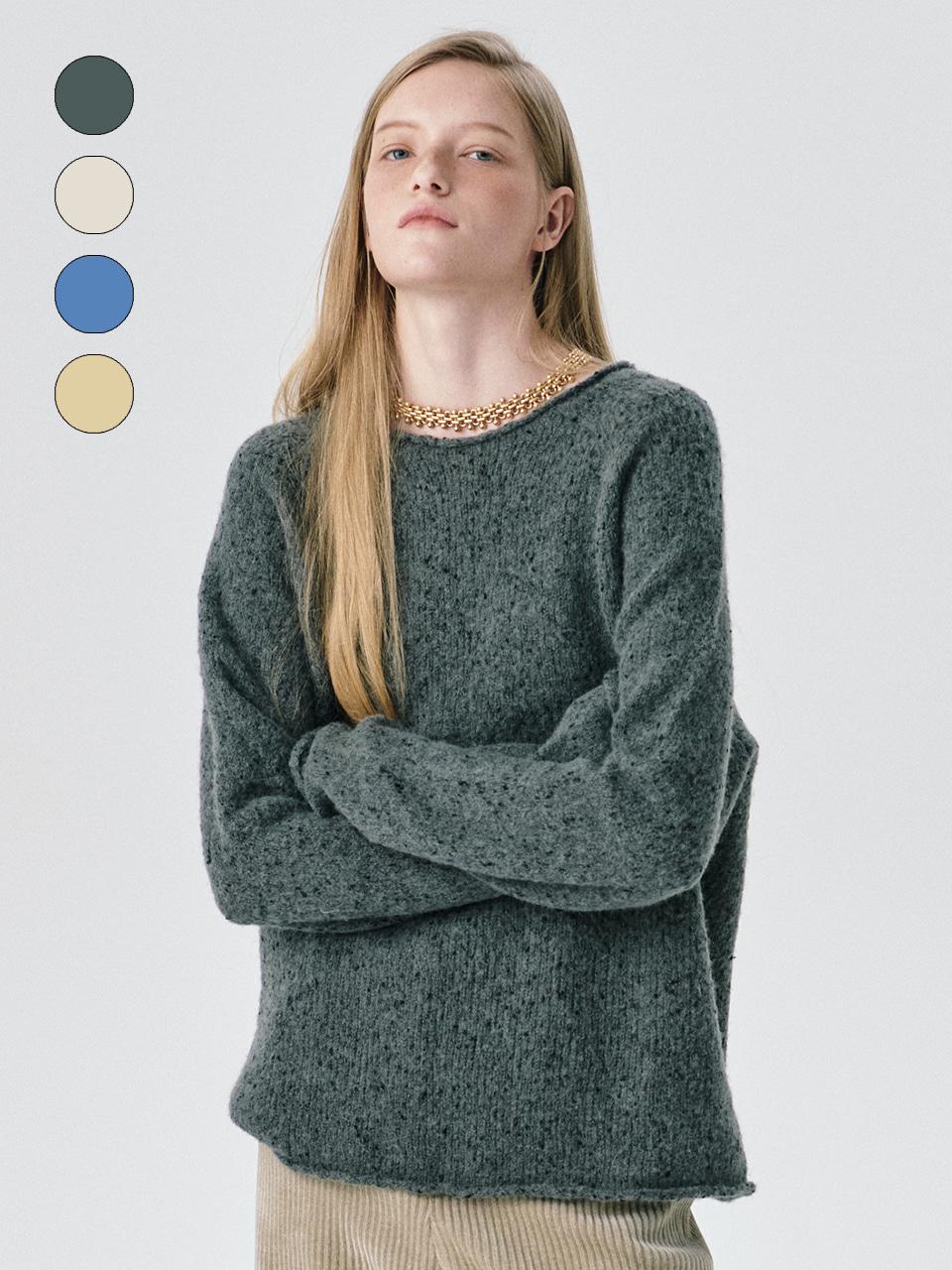 Alpaca Softroll Knit Pullover_4 Color