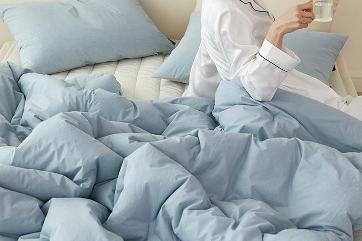 [쿠폰][오늘의딜][NEW컬러]사박사박 고밀도순면 도즈 60수 차렵이불세트 16colors