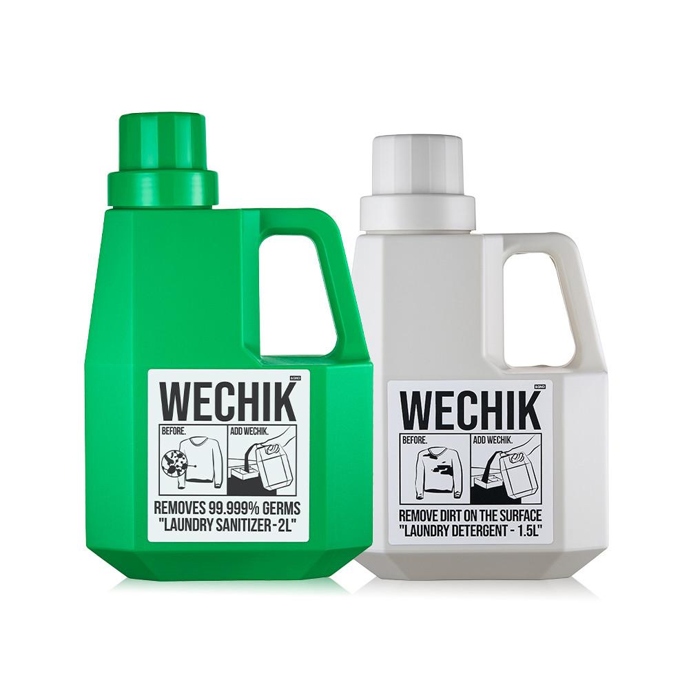 위칙 식물유래 프리미엄 액체 세탁세제 1.5L+ 소독 섬유유연제 2L 드럼용 일반용 저자극 냄새제거 실내건조 대용량