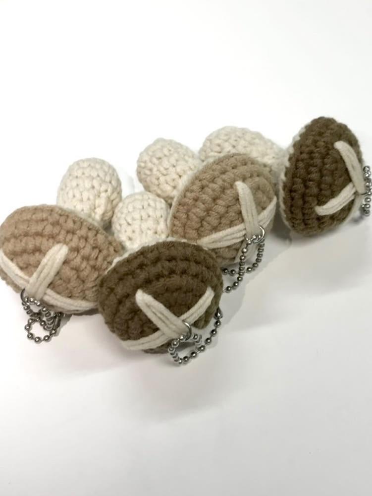 [유앤엠 스튜디오] 핸드메이드 표고버섯 뜨개키링