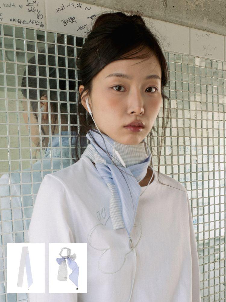 [2차] PATTERN HARMONY SCARF (SKY BLUE) : 온스카 ONSKA