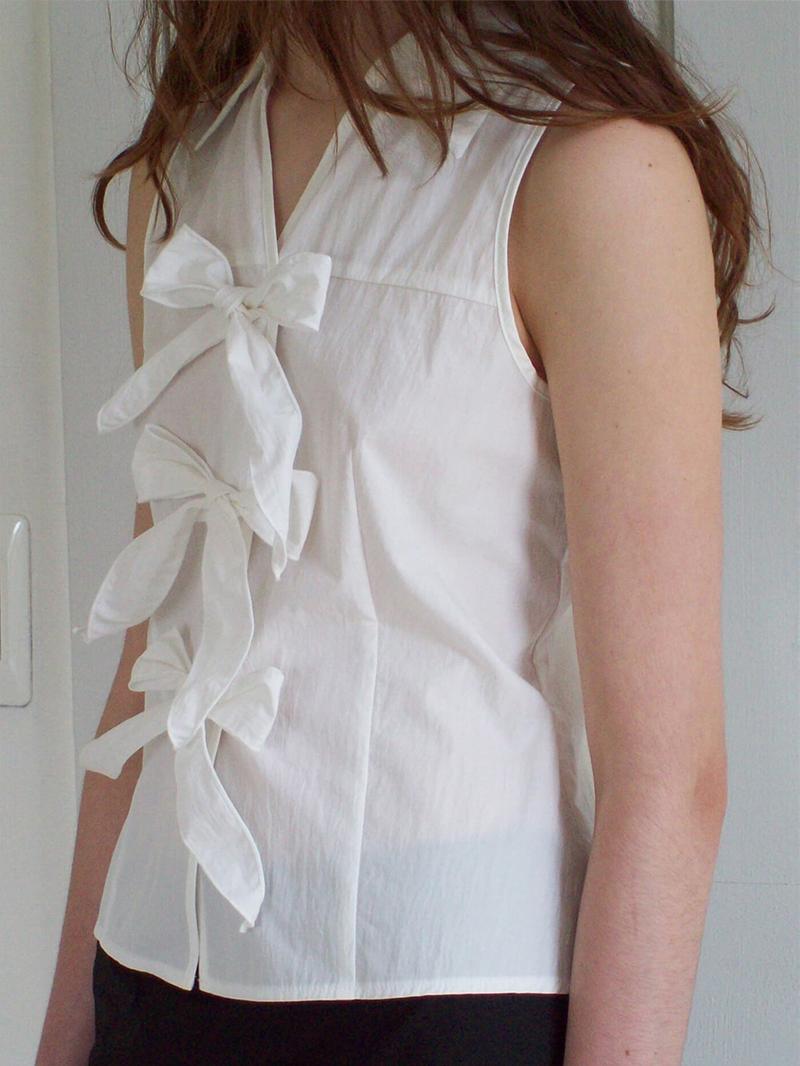 Alhambra Bow Blouse Ivory