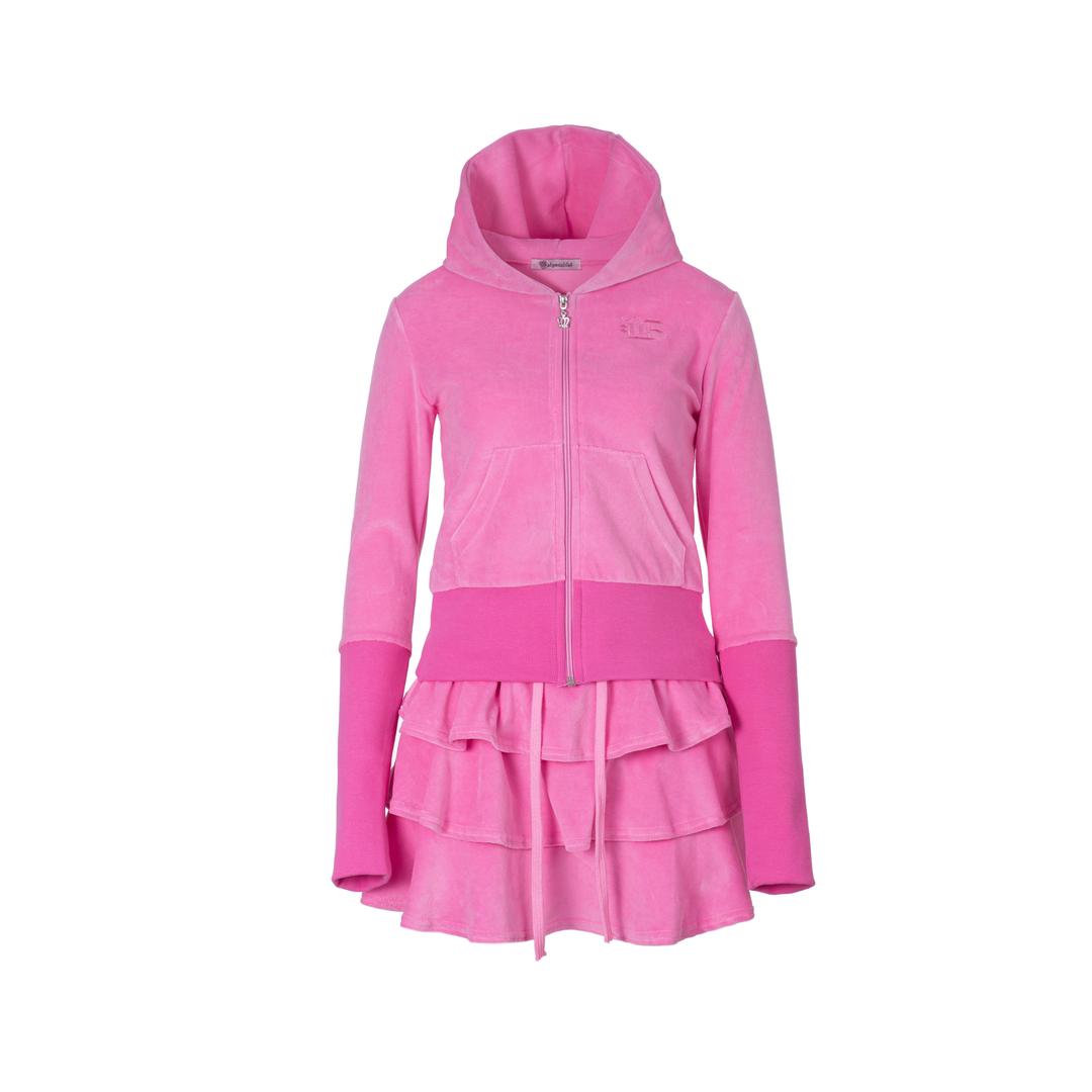 Cotton candy velour set-up (pink)
