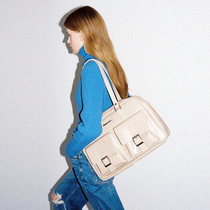 Trapezoid PK Shoulder Bag (oatmeal)