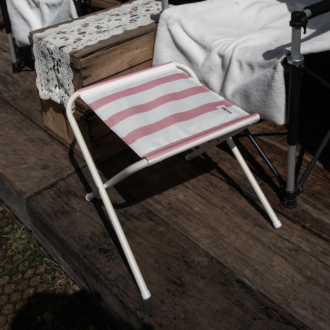24gram 캠핑 미니 테이블 멀티 BBQ체어 스트라이프핑크