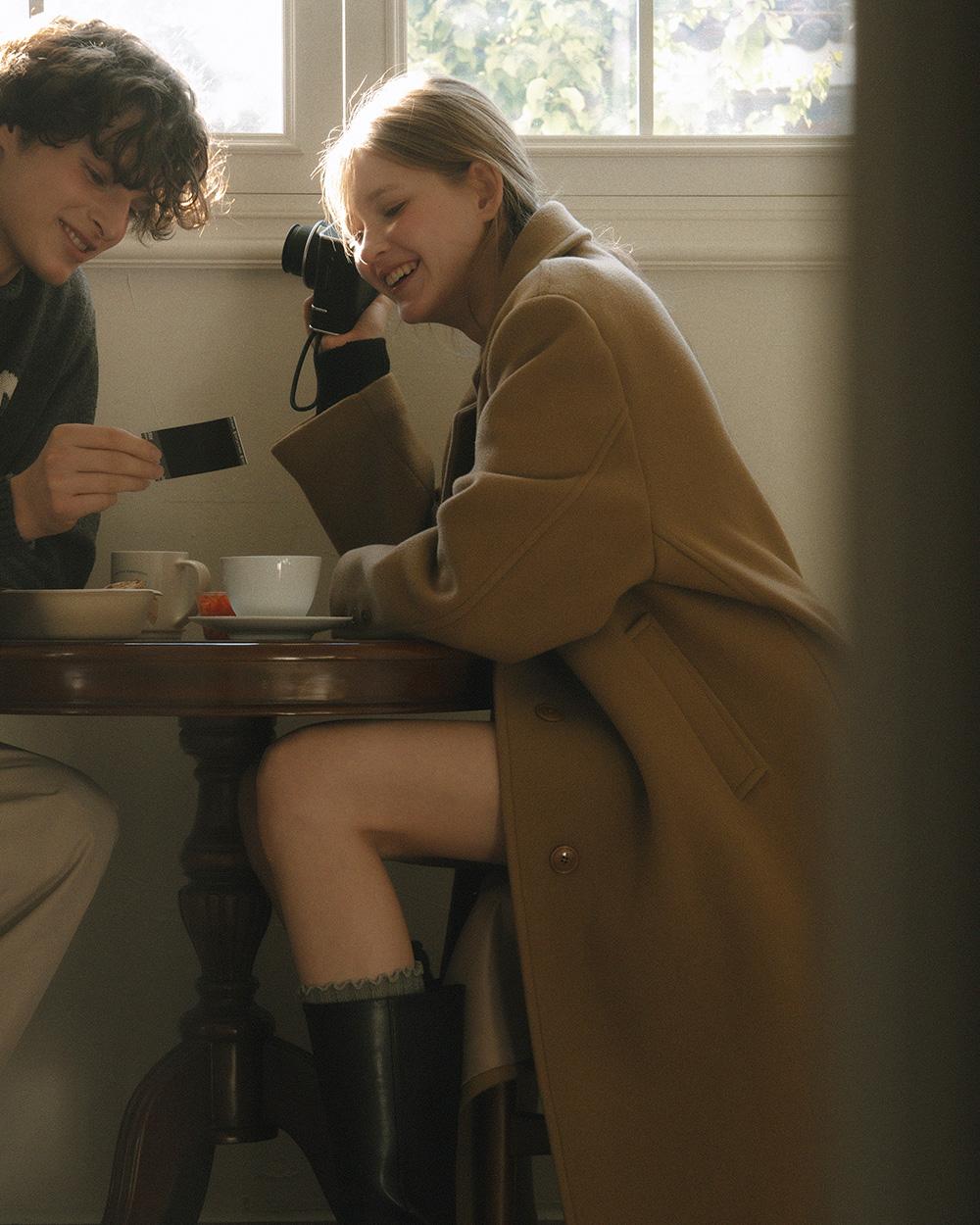 Wool Single Long Coat