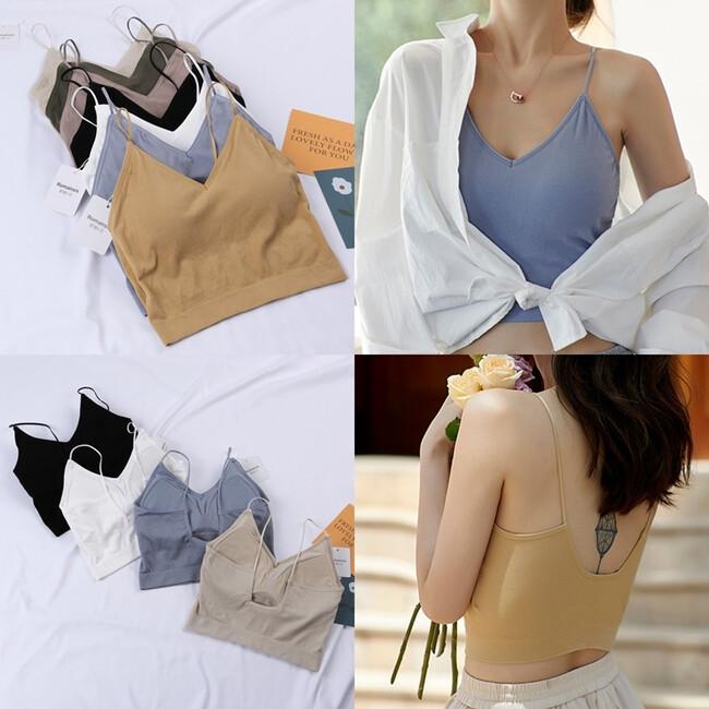 로맨시스 노브라 캡내장 패드 일체형 런닝 끈 브라탑나시 나시탑 크롭 심리스 인견 모달 브라캡 나시 크롭나시 크롭탑 티셔츠 블라우스 이너 민소매 예쁜 여성 속옷 편한 브라 노와이어 여름 브라렛 브라탑