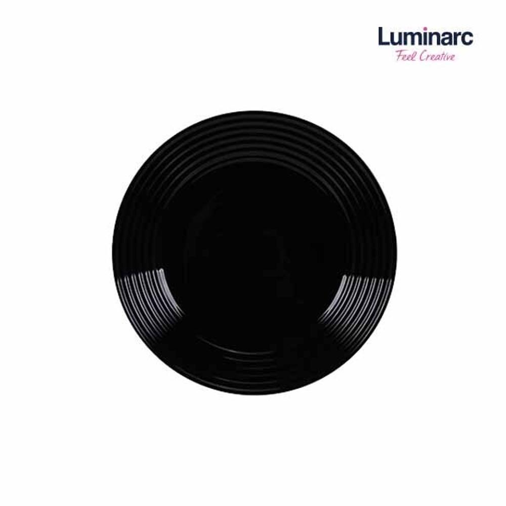 루미낙 하레나 접시 대 27cm 1p 블랙 강화유리 식기