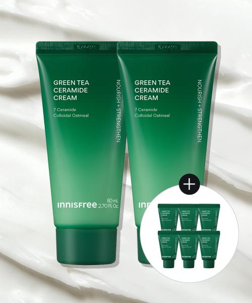 [사은품 증정] 그린티 세라마이드 크림 (튜브) 80mL 2개 + 15mL 6개