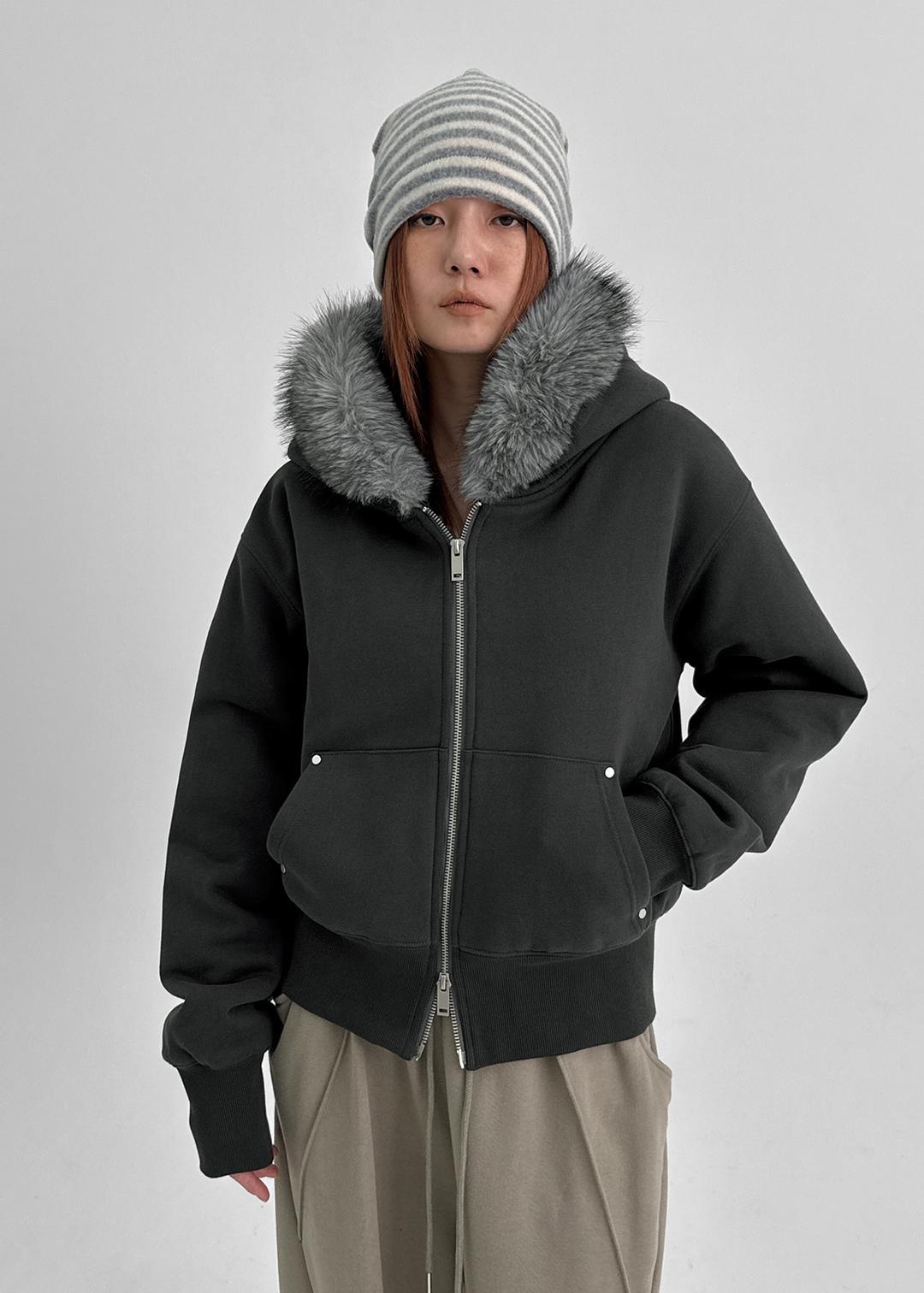 [MADE] 엑시브 퍼 후드 집업