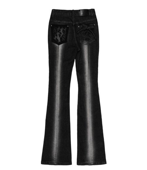 달링유어배드(DARLING, YOU'RE BAD)  CORSET HIGHLIGHT BOOTS CUT DENIM #NOIR - 사이즈 & 후기 | 무신사