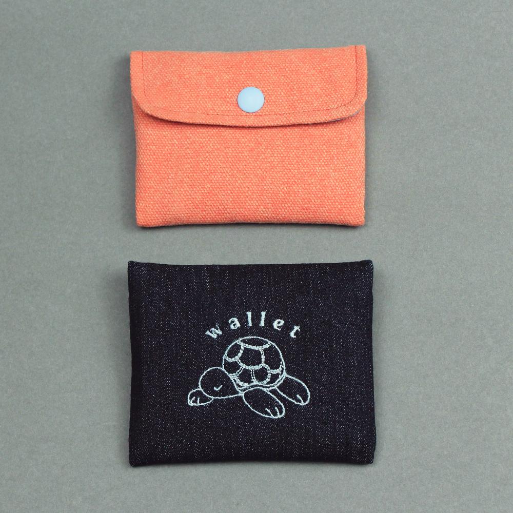 밀크티 패브릭 카드지갑