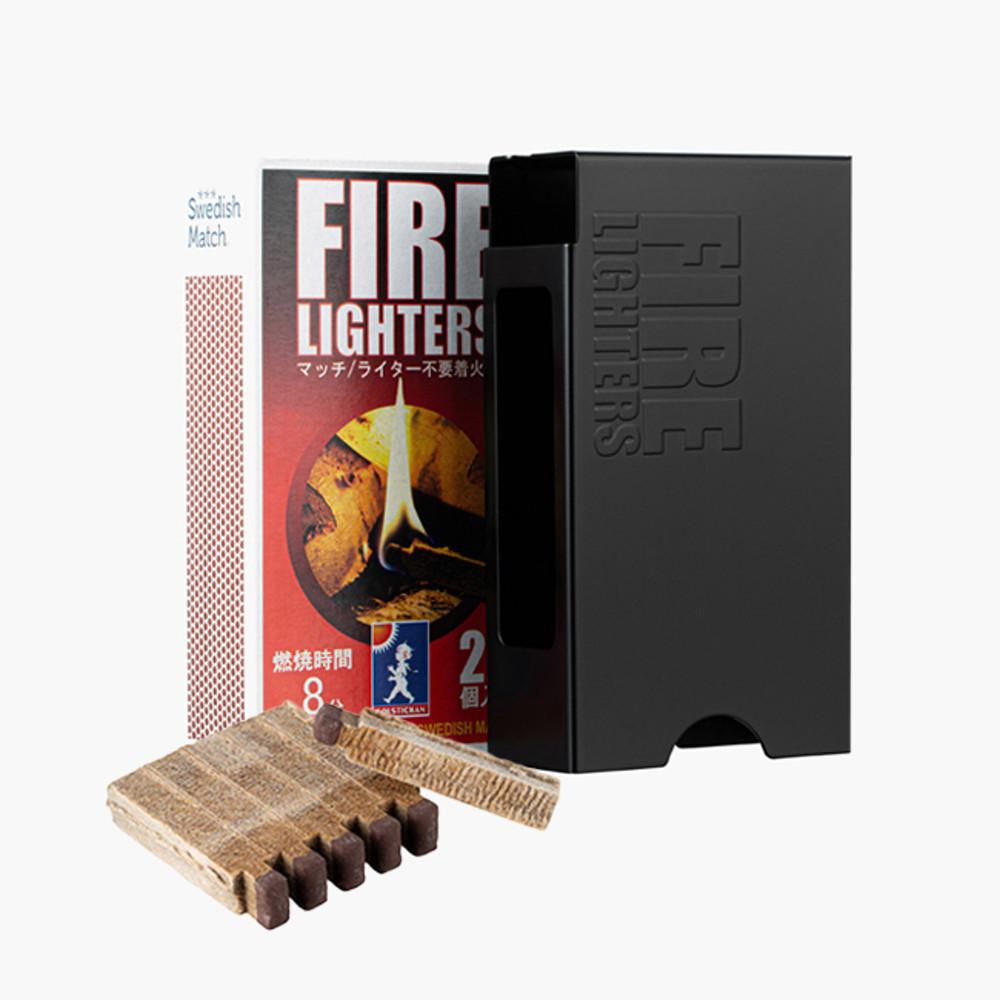 스웨디시매치 파이어 라이터스 블랙 에디션 케이스 세트 캠핑 착화제 성냥