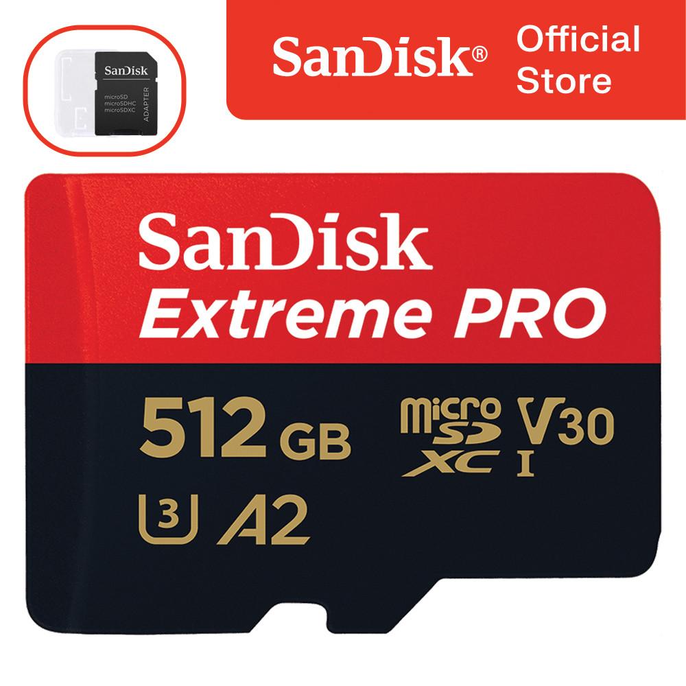 샌디스크 마이크로 SD카드 Extreme Pro 512GB 512기가 블랙박스 닌텐도 핸드폰 외장 메모리