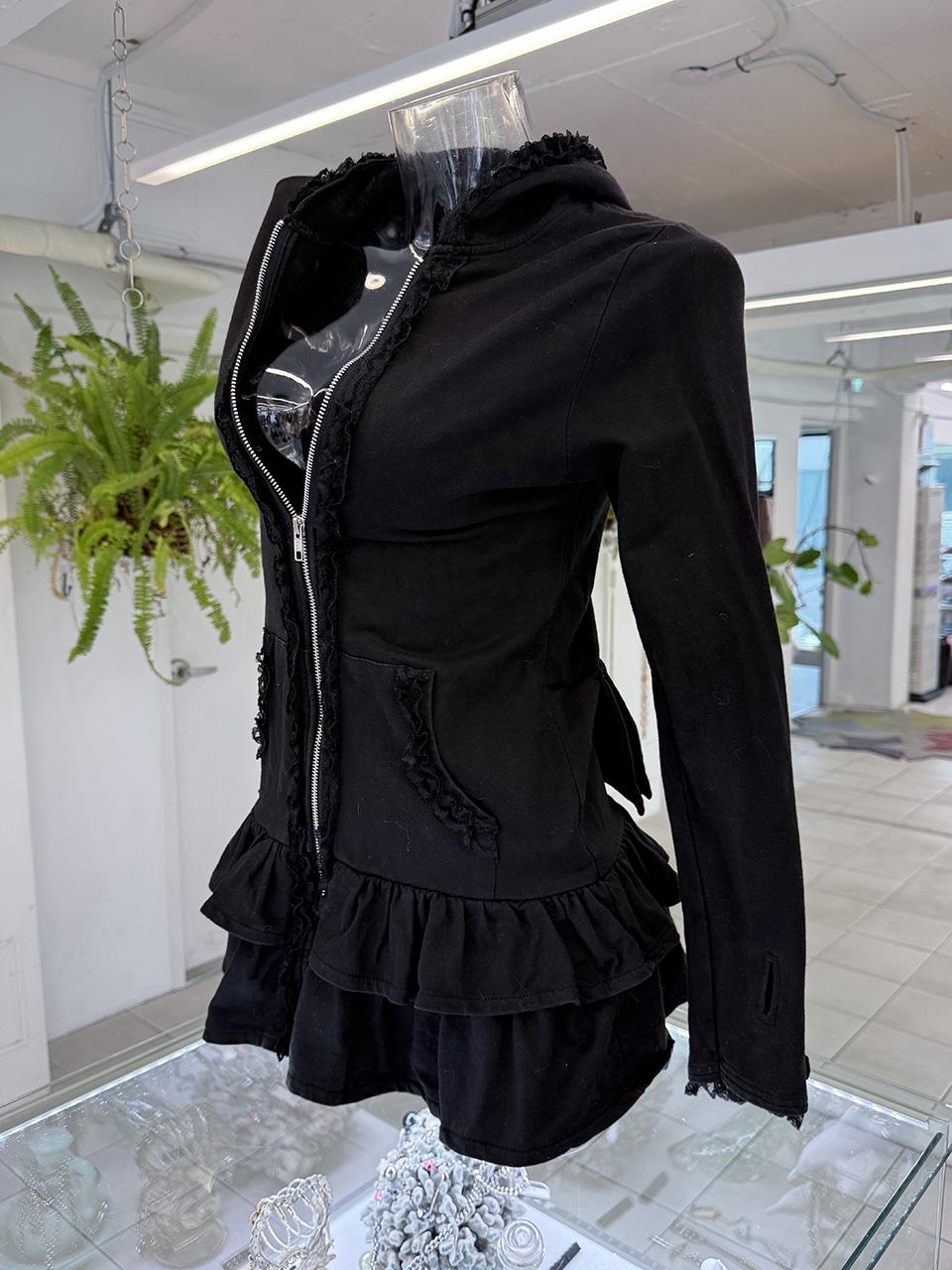 kawaii goth hood onepiece