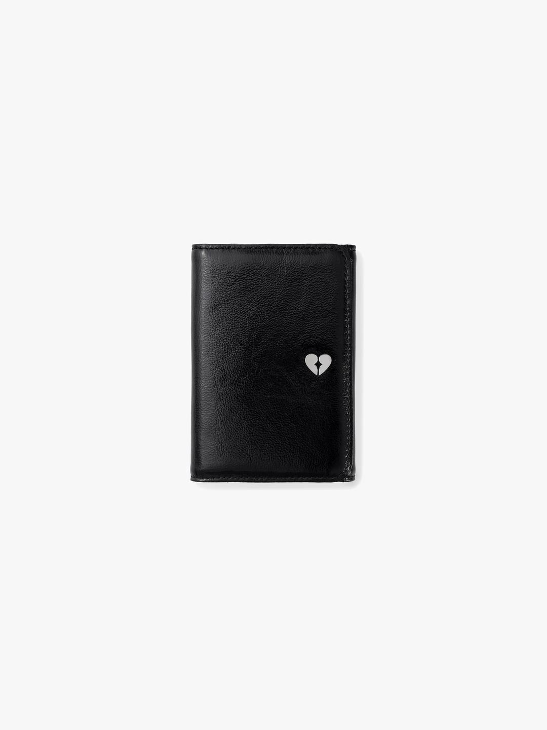 HEARTY CARD POCKET - BLACK