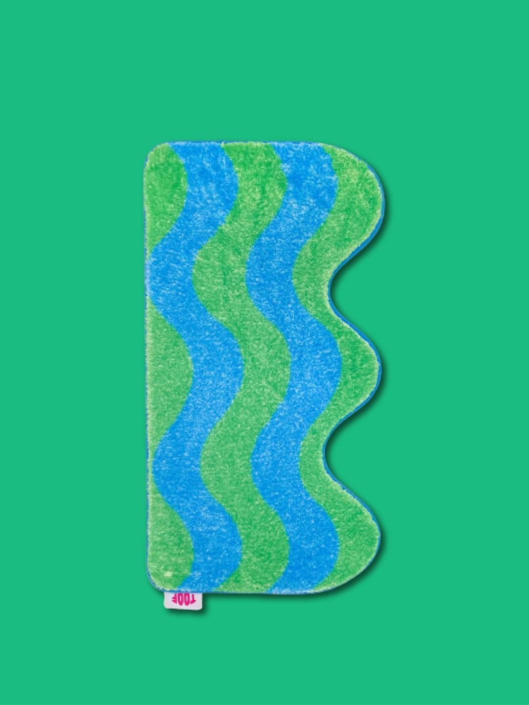 TOOF WIGGLY RUG - GREEN / BLUE