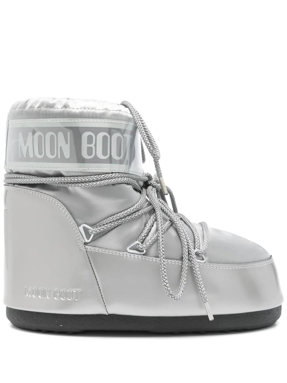 Moon Boot 아이콘 로우 글랜스 앵클 부츠 | 그레이 | FARFETCH KR