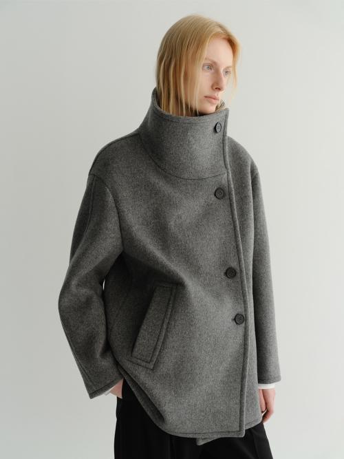 HAYES HALF COAT (GREY)