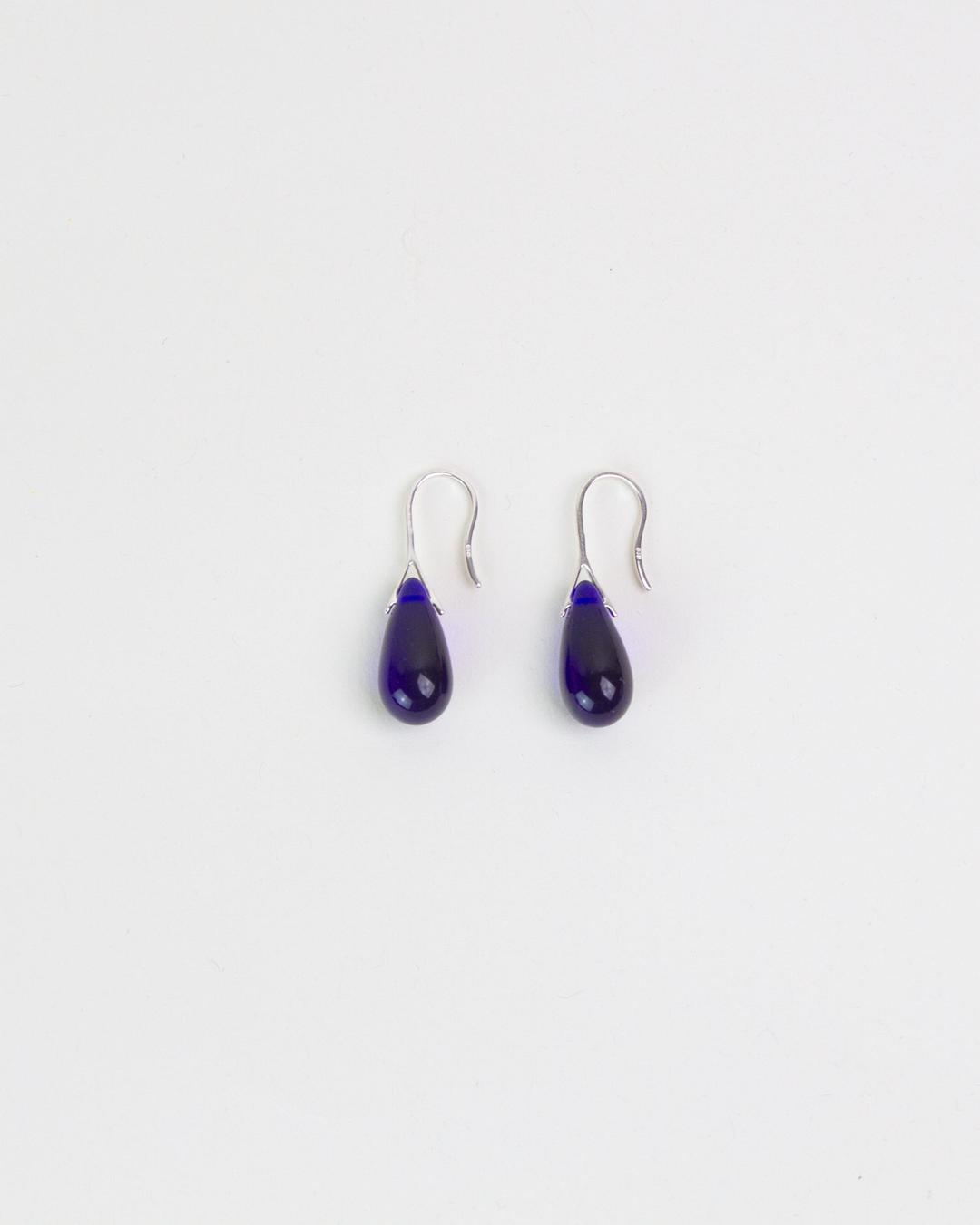 Gota Mini Earrings Navy