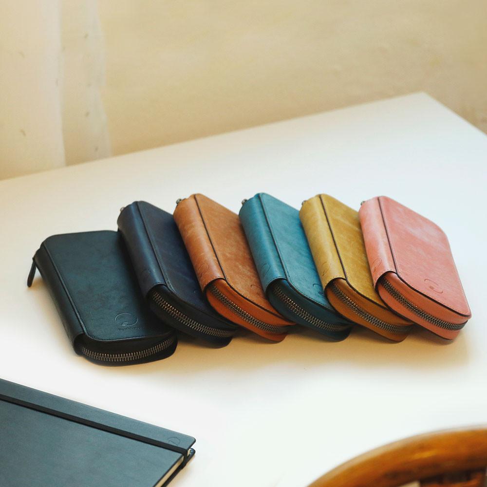 펜트하우스 필통 디럭스 M 고급 만년필 파우치 케이스 각인