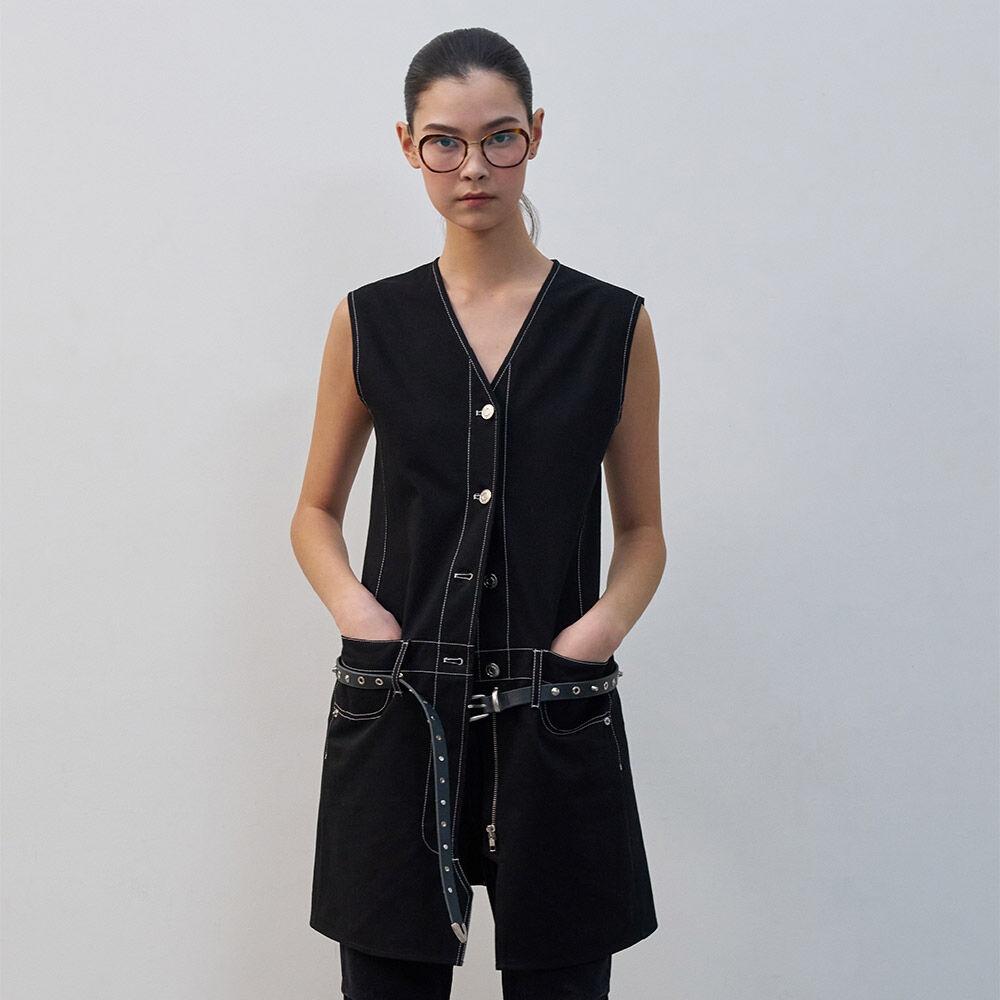 [2nd REORDER] WESTERN CRACK LEATHER BELT