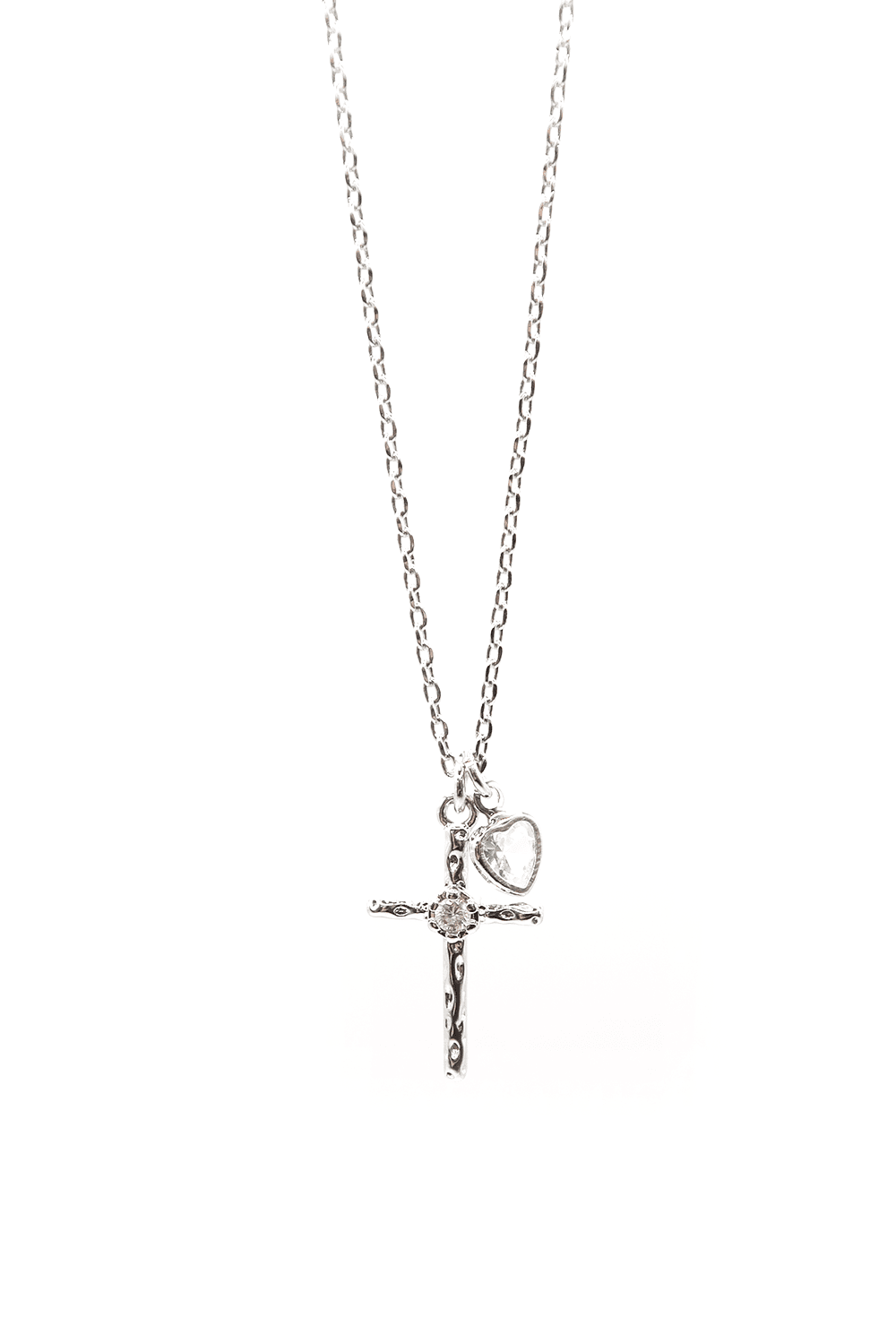 heart cross necklace