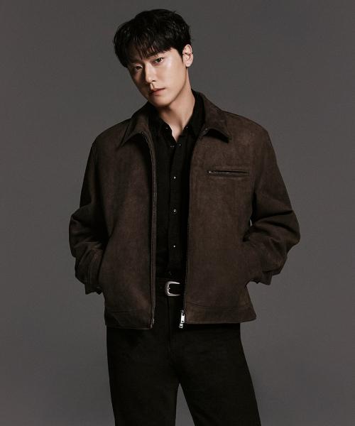 신세틱 스웨이드 워크 재킷 [브라운]