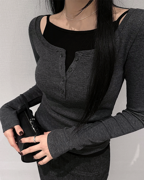 [Today 블랙] 레이어드 나시 (*5COLOR)