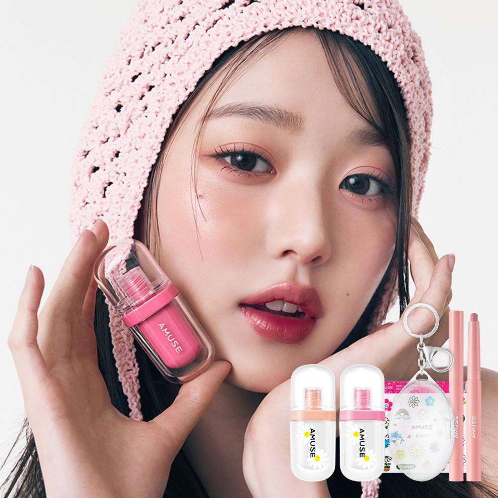 [커스텀키링+립 스머져 증정/장원영틴트] 어뮤즈 젤핏 듀오 세트