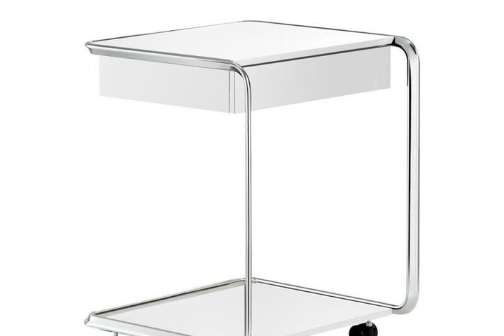 [해외] 텍타 K3CR 오블리크 트롤리 / 크롬프레임 & 화이트 래커드 (관부가세 포함)