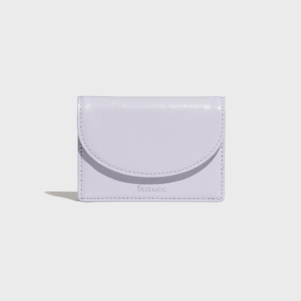CRINKLE HALFMOON ACCORDION POCKET - FOG LAVENDER