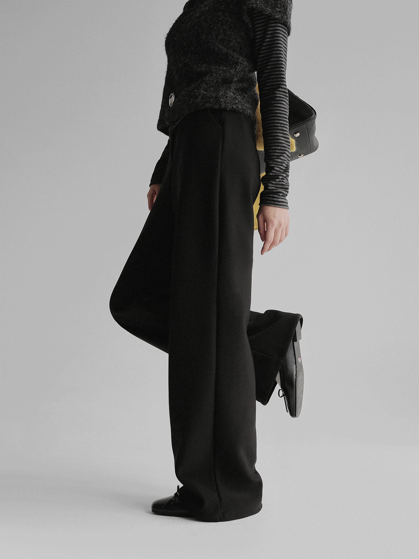 (부츠컷/와이드)기모슬랙스트레이닝팬츠